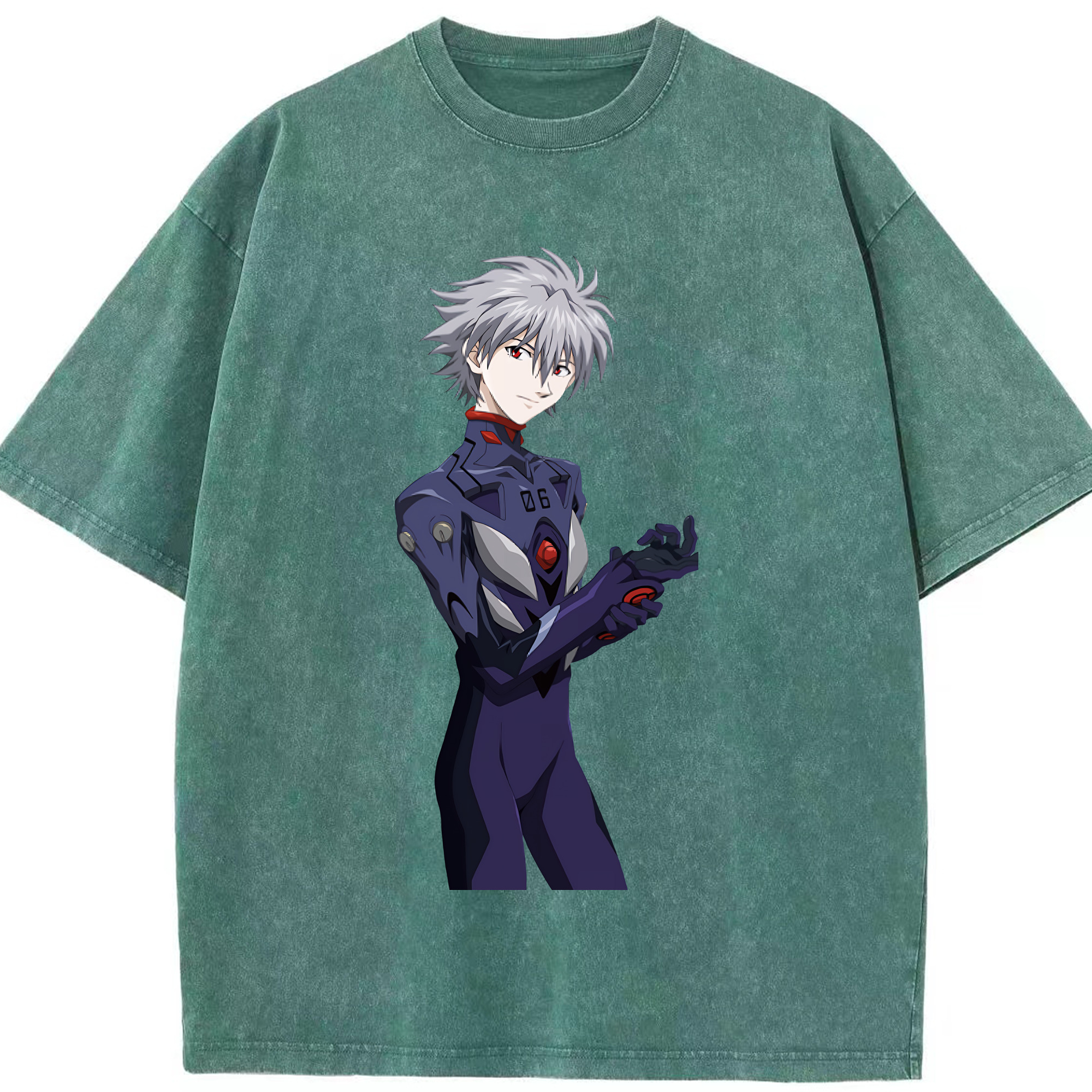 （画像用） EVA 新世紀エヴァンゲリオン 綿100% ヴィンテージ風 半袖Tシャツ（フロントプリント）